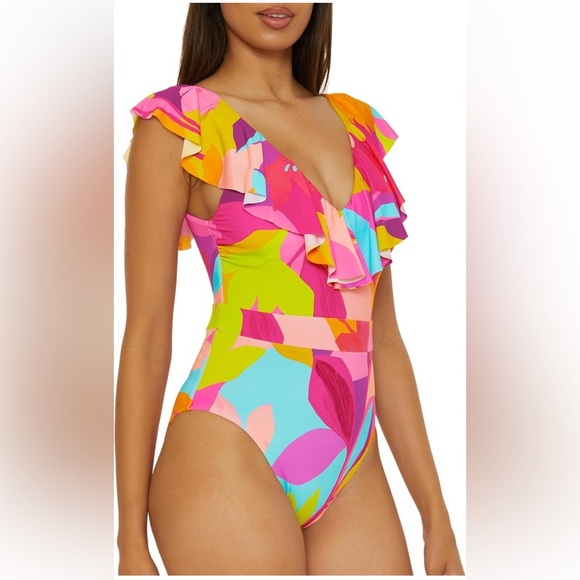 Trina Turk Other - *NWT* Trina Turk Monaco Ruffle One Piece Swimsuit